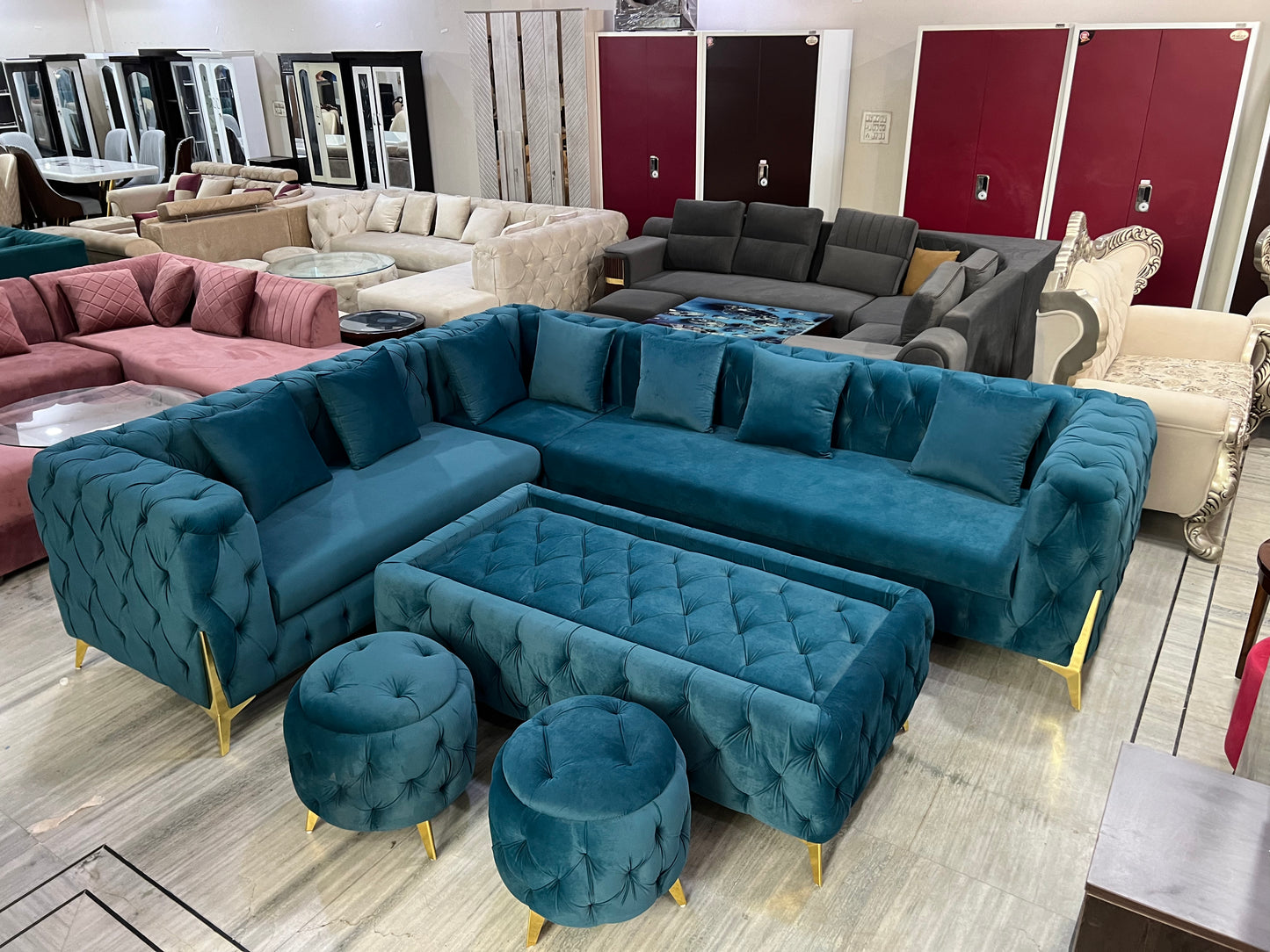 L CORNER SOFA SET