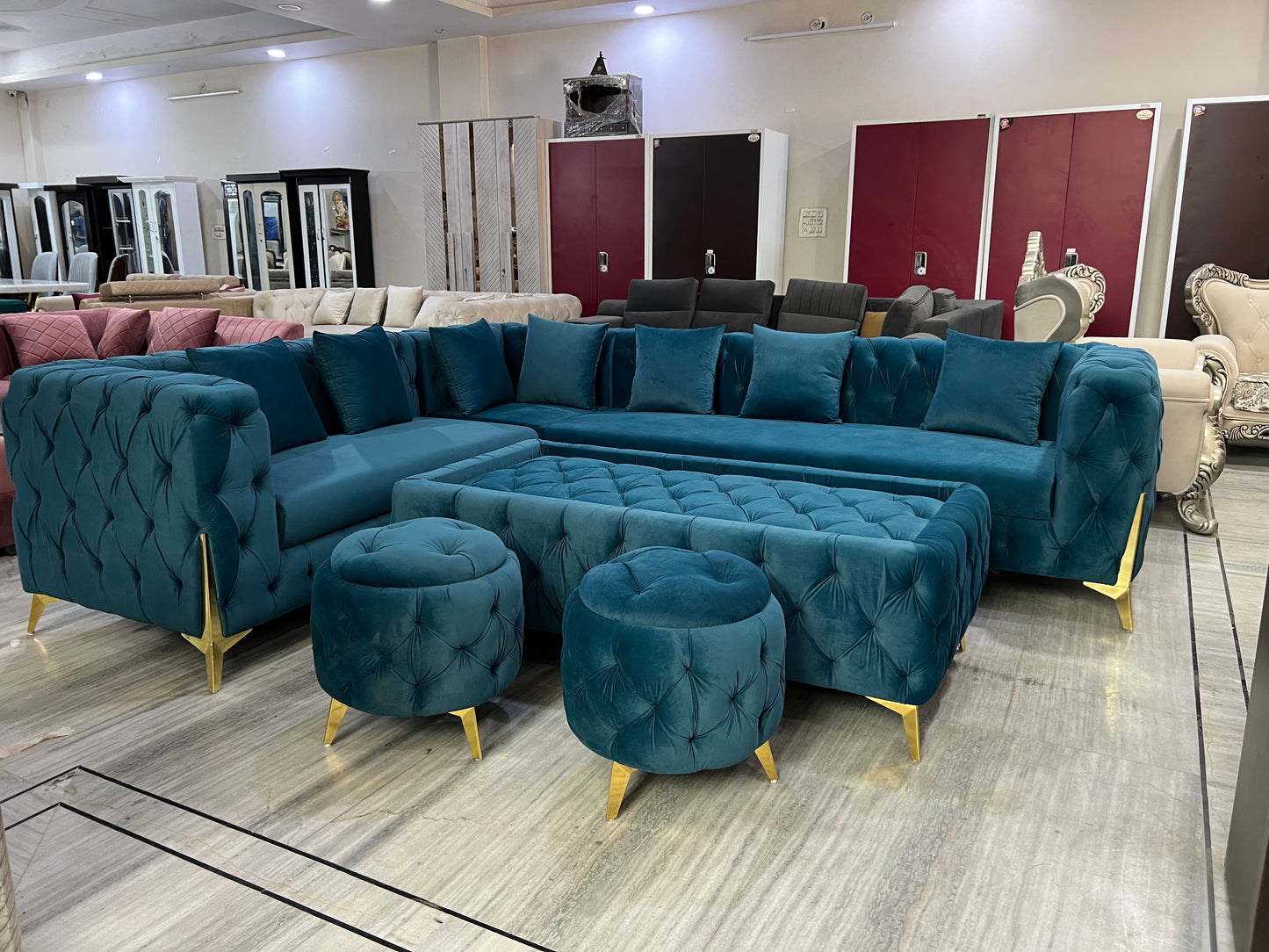 L CORNER SOFA SET