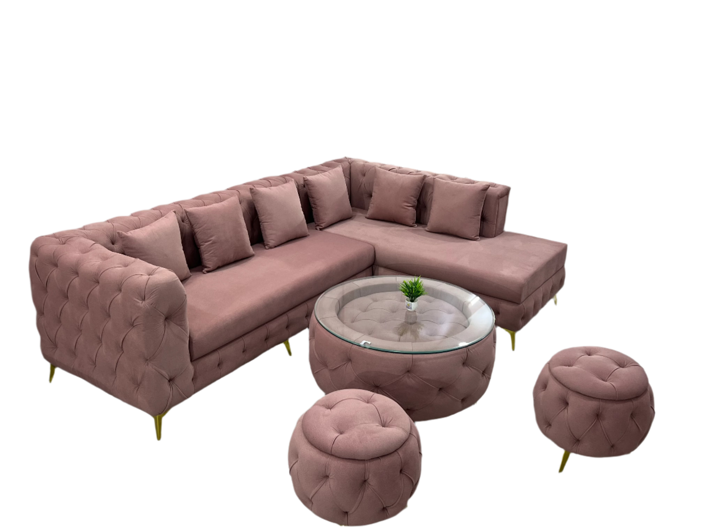 L CORNER SOFA SET