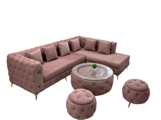 L CORNER SOFA SET