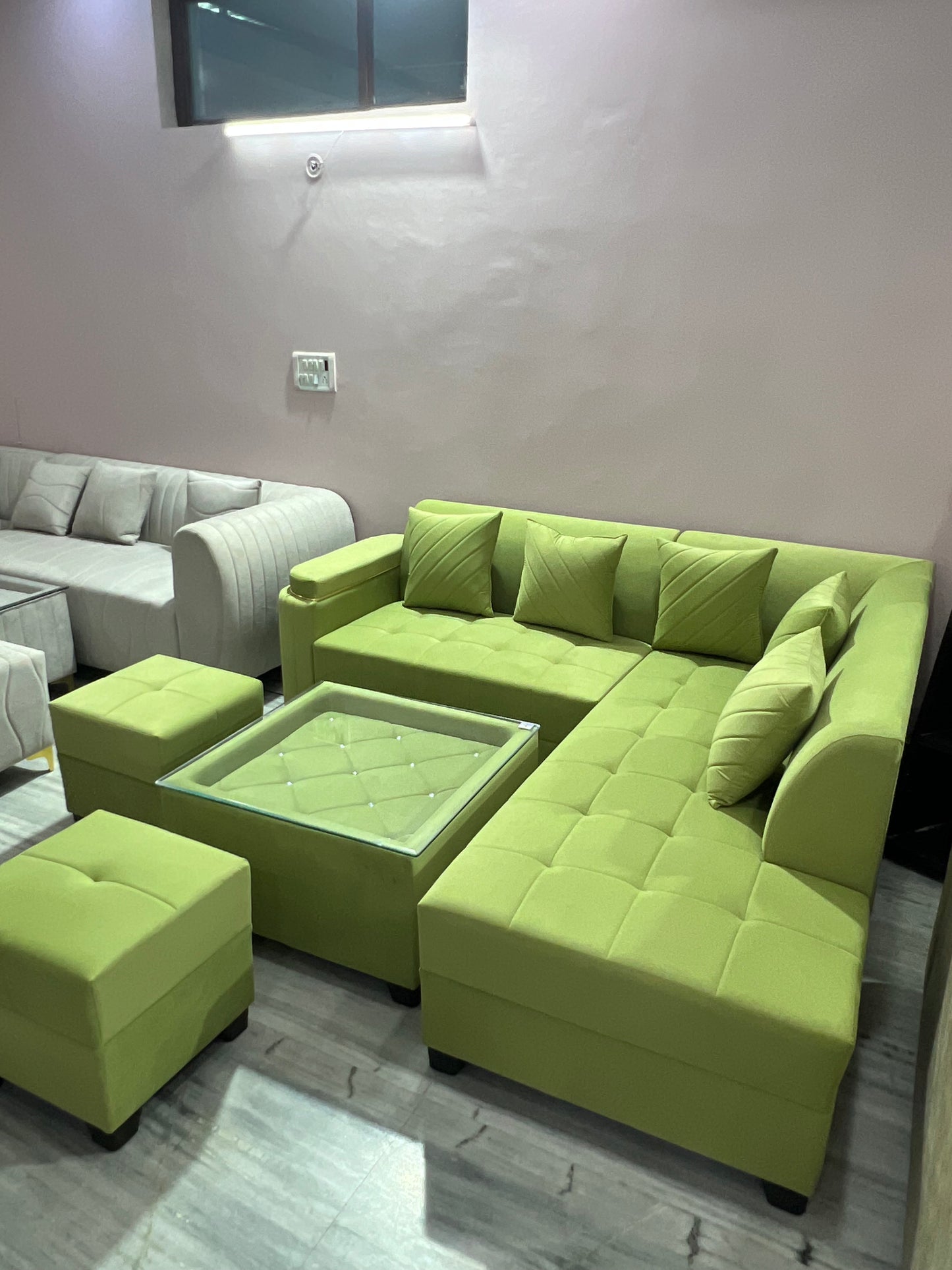 L CORNER SOFA SET