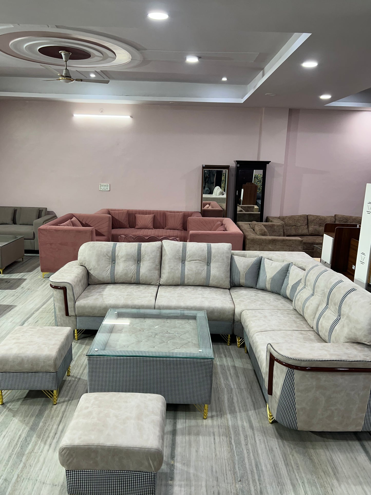 Modern Luxury Lcorner Sofa Set